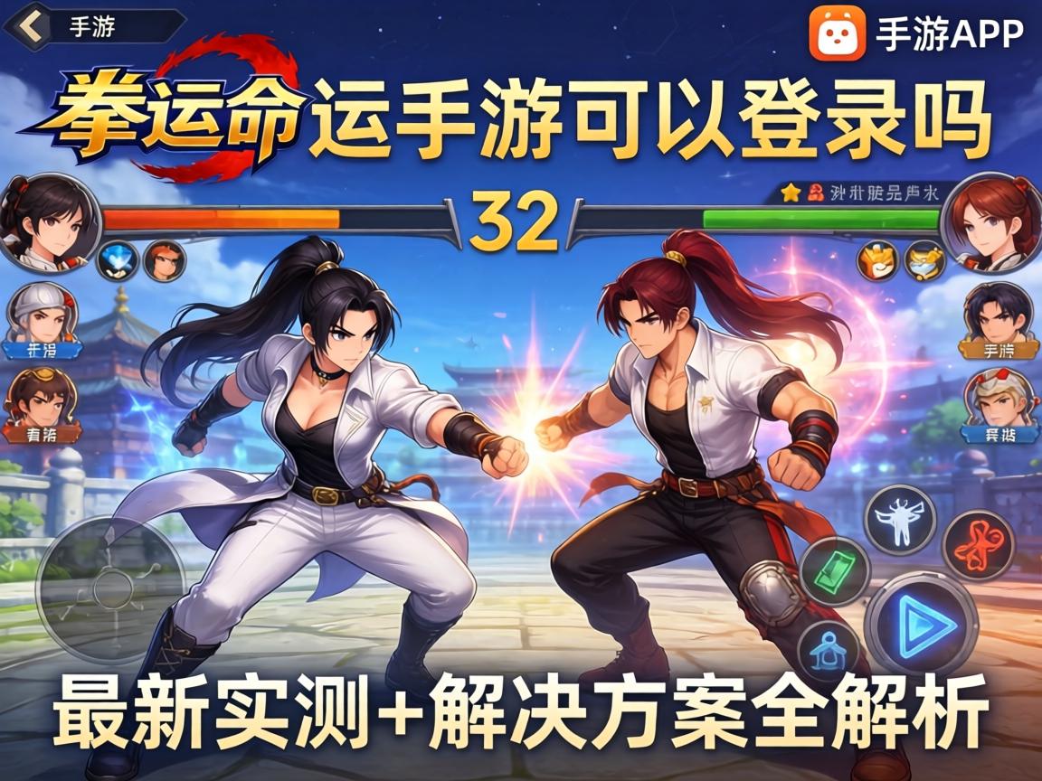 拳皇命运手游可以登录吗？最新实测+解决方案全解析