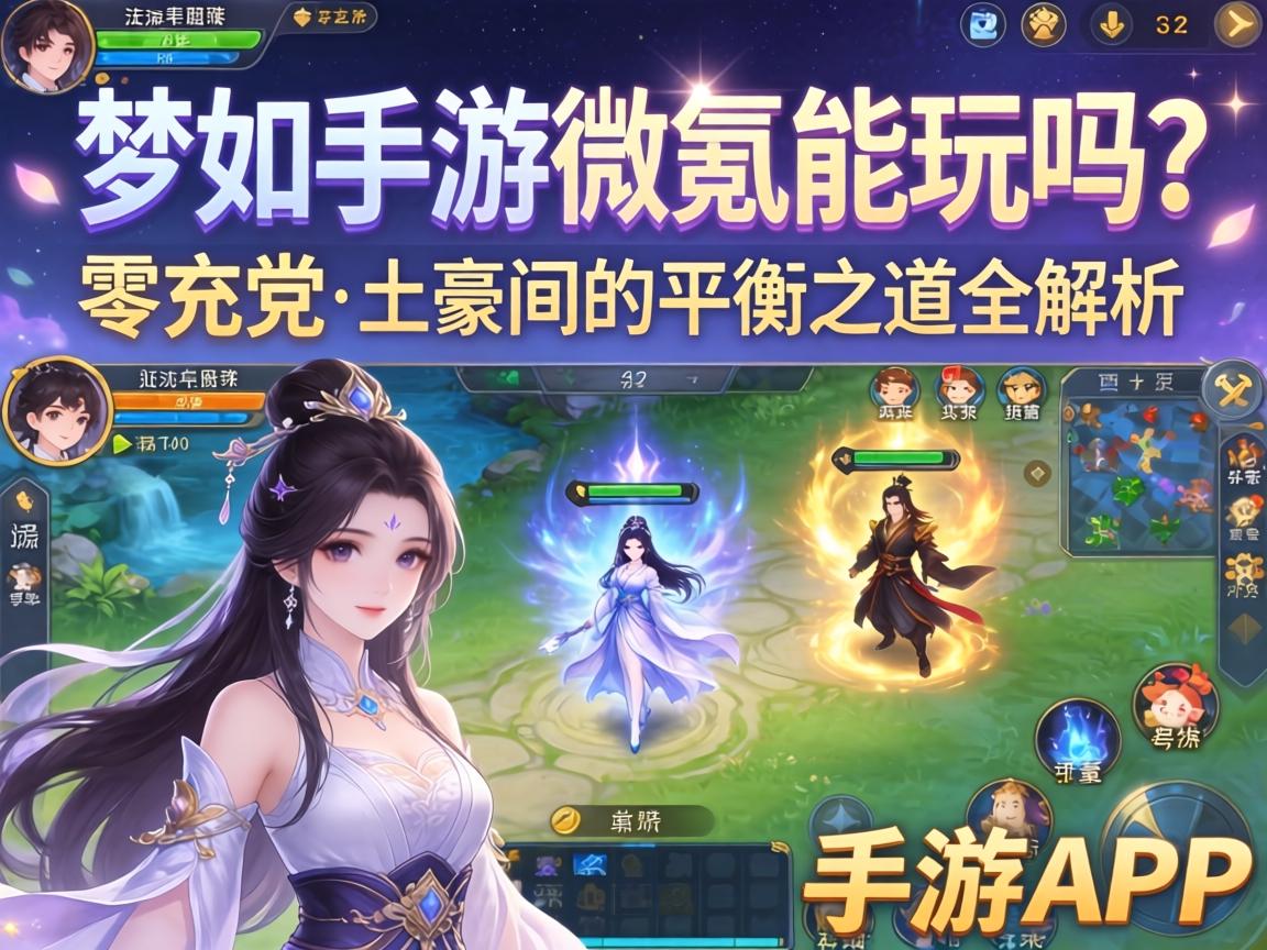 梦幻手游微氪能玩吗？零充党与土豪间的平衡之道全解析