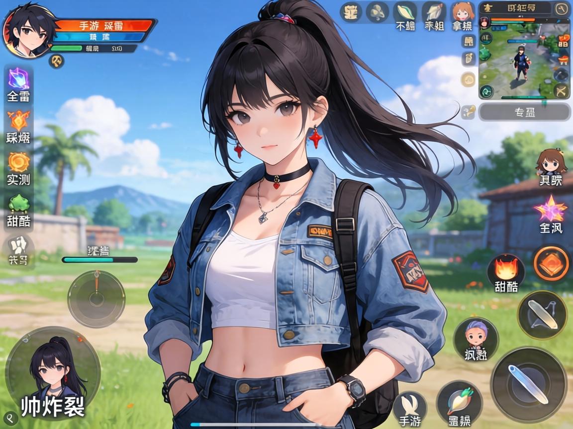 女生手游穿搭帅到炸裂