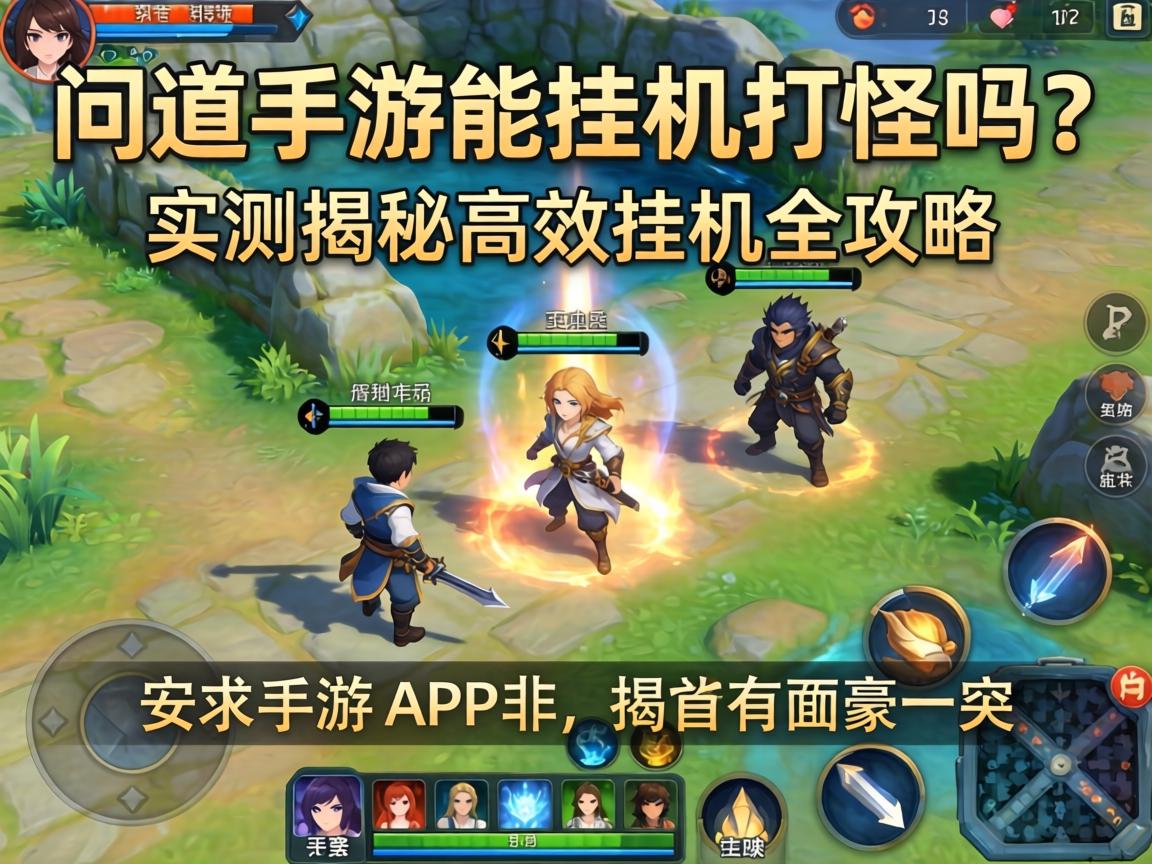 问道手游能挂机打怪吗？实测揭秘高效挂机全攻略