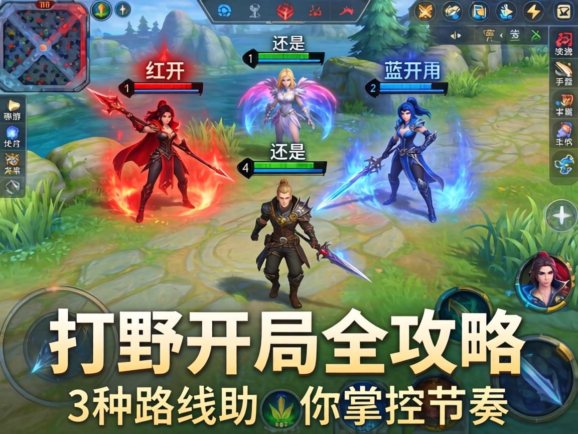 手游格温打野开局全攻略，红开还是蓝开？这3种路线助你掌控节奏