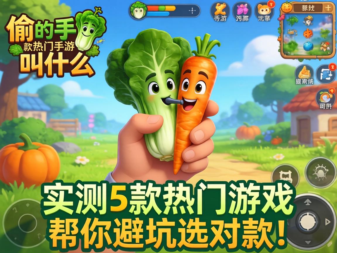 偷蔬菜的手游叫什么？实测5款热门游戏帮你避坑选对款！