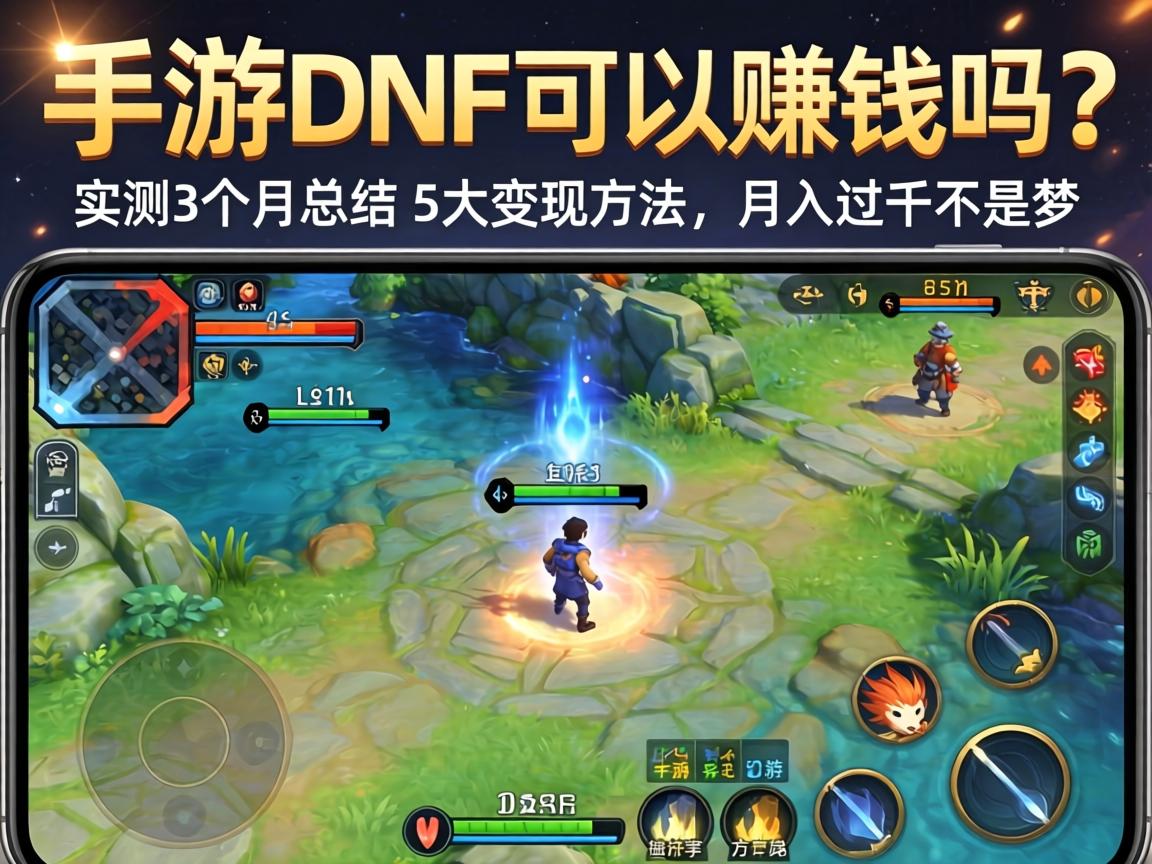 手游DNF可以赚钱吗？实测3个月总结的5大变现方法，月入过千不是梦