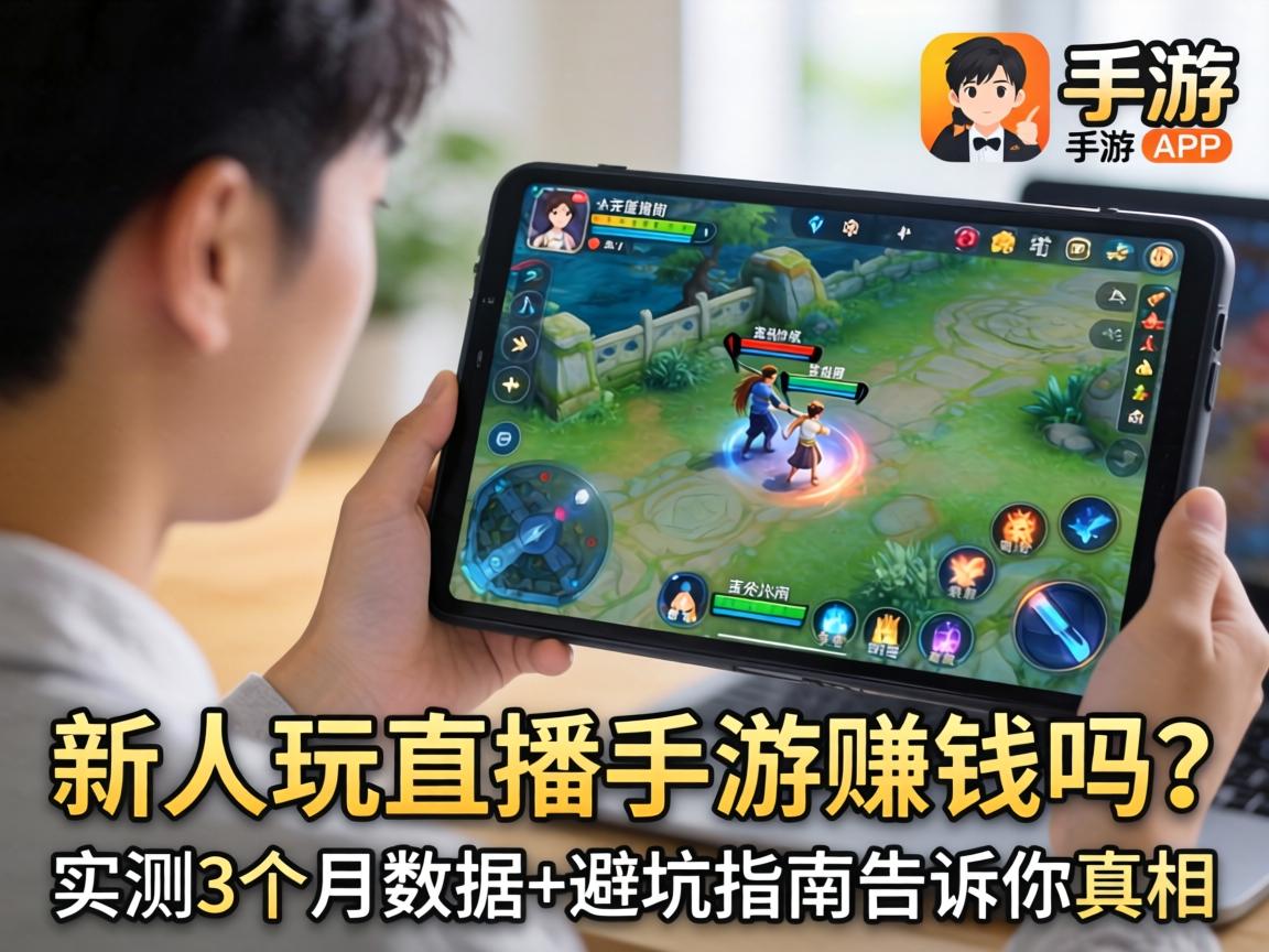 新人玩直播手游赚钱吗？实测3个月数据+避坑指南告诉你真相