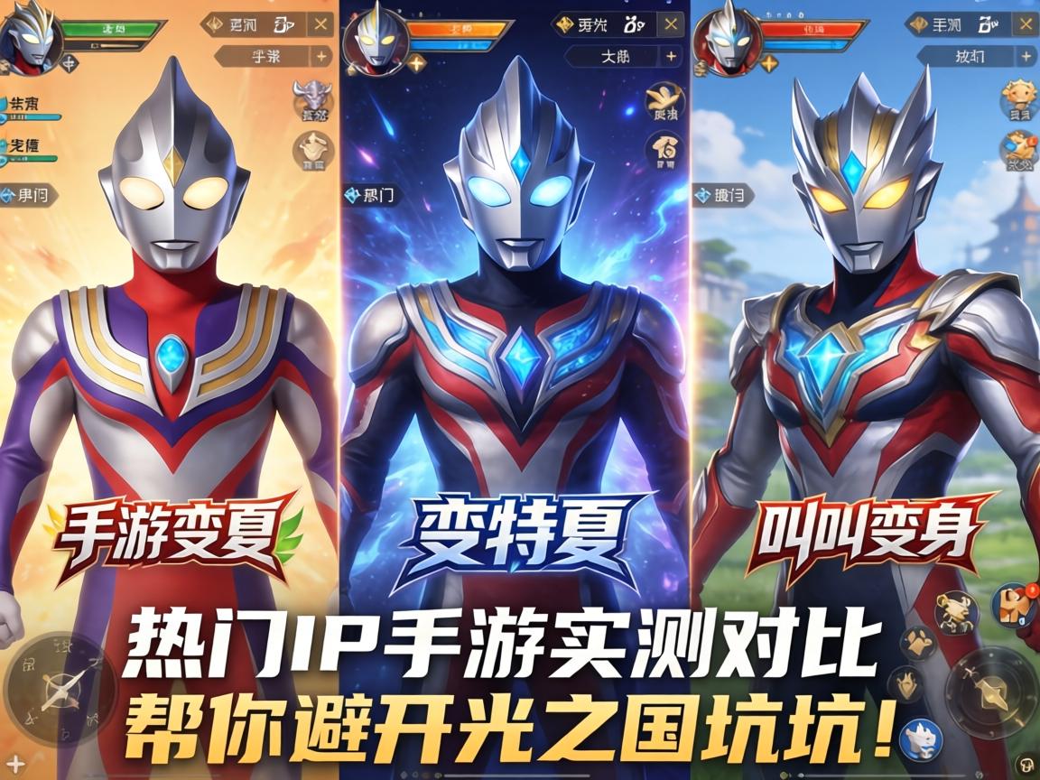 手游变身的奥特曼叫什么？三款热门IP手游实测对比，帮你避开光之国的坑！