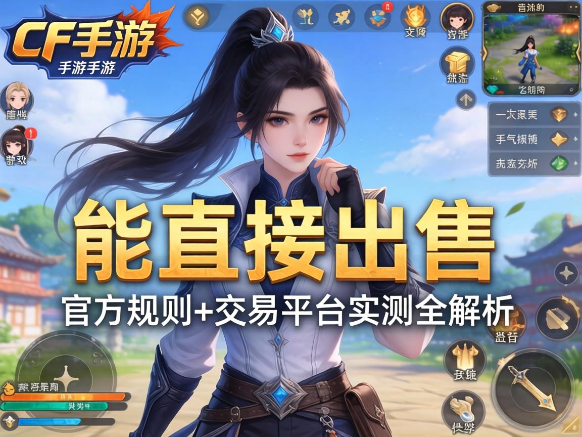 CF手游角色能直接出售吗？官方规则+交易平台实测全解析