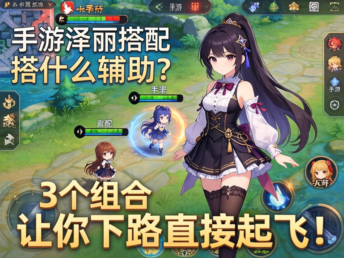 手游泽丽搭配什么辅助？这3个组合让你下路直接起飞！
