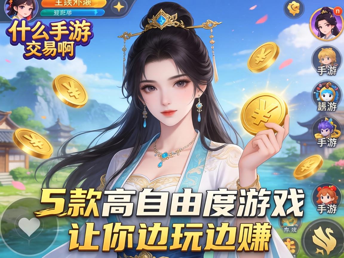 什么手游能交易钱币啊？这5款高自由度游戏让你边玩边赚