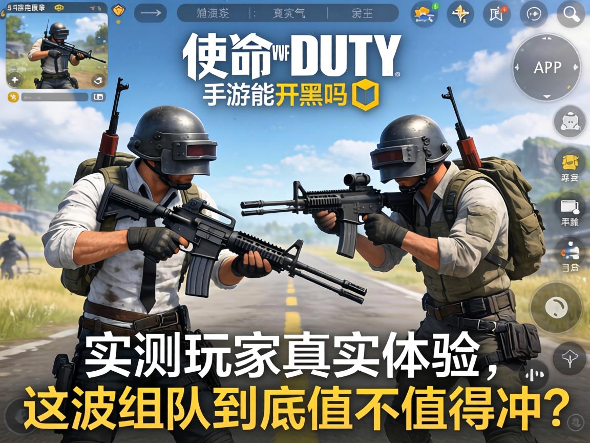 使命召唤手游能开黑吗？实测玩家真实体验，这波组队到底值不值得冲？
