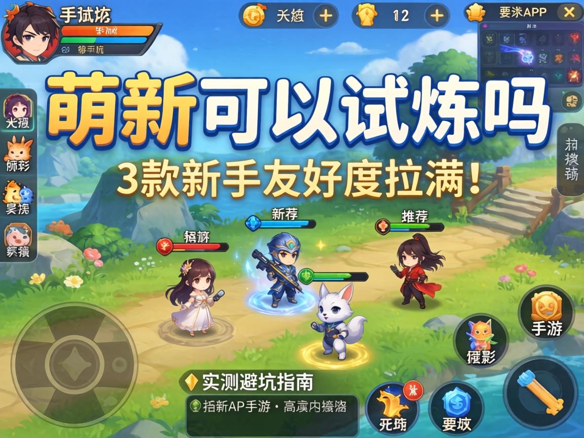 萌新可以试炼吗手游推荐