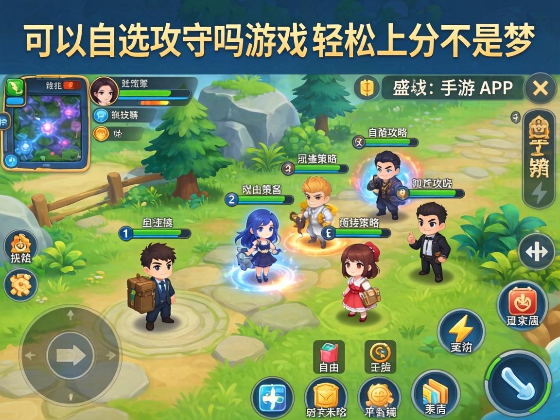 可以自选攻守吗游戏手游攻略