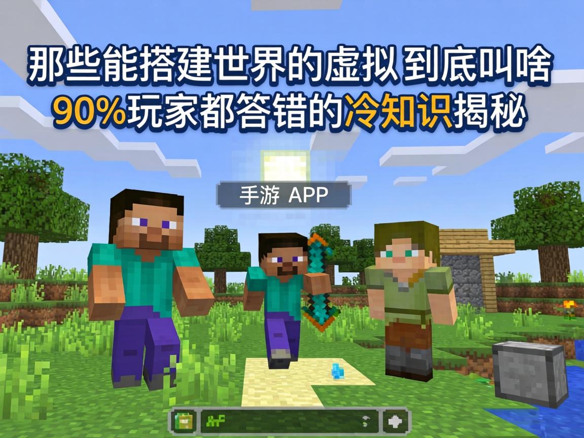 手游里那些能搭建世界的虚拟方块到底叫啥
