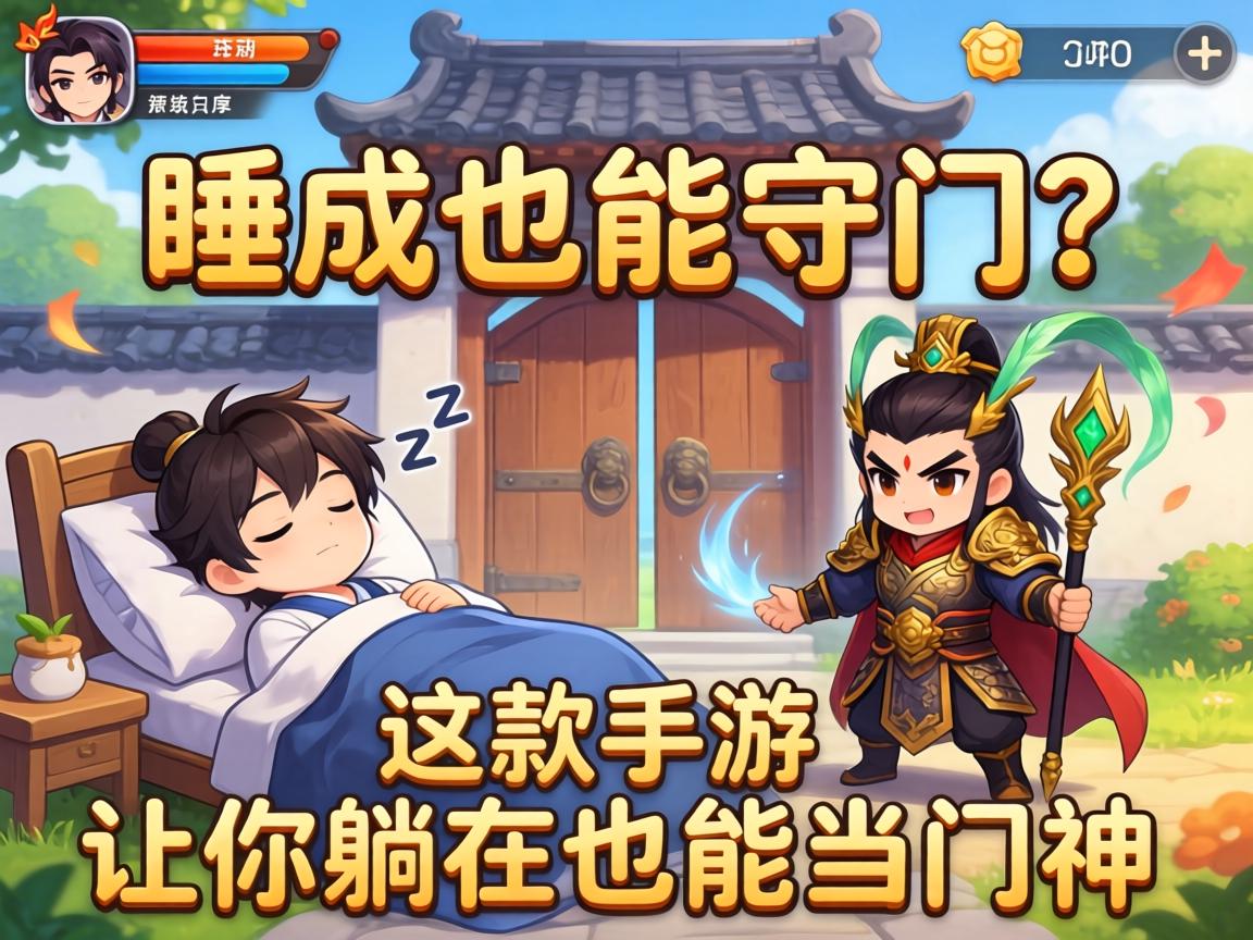 这款手游让你躺着也能当门神