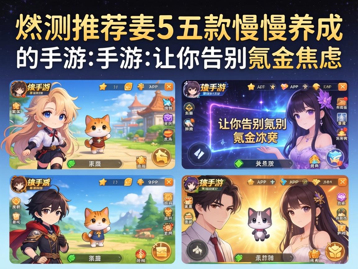 这五款慢慢养成的手游