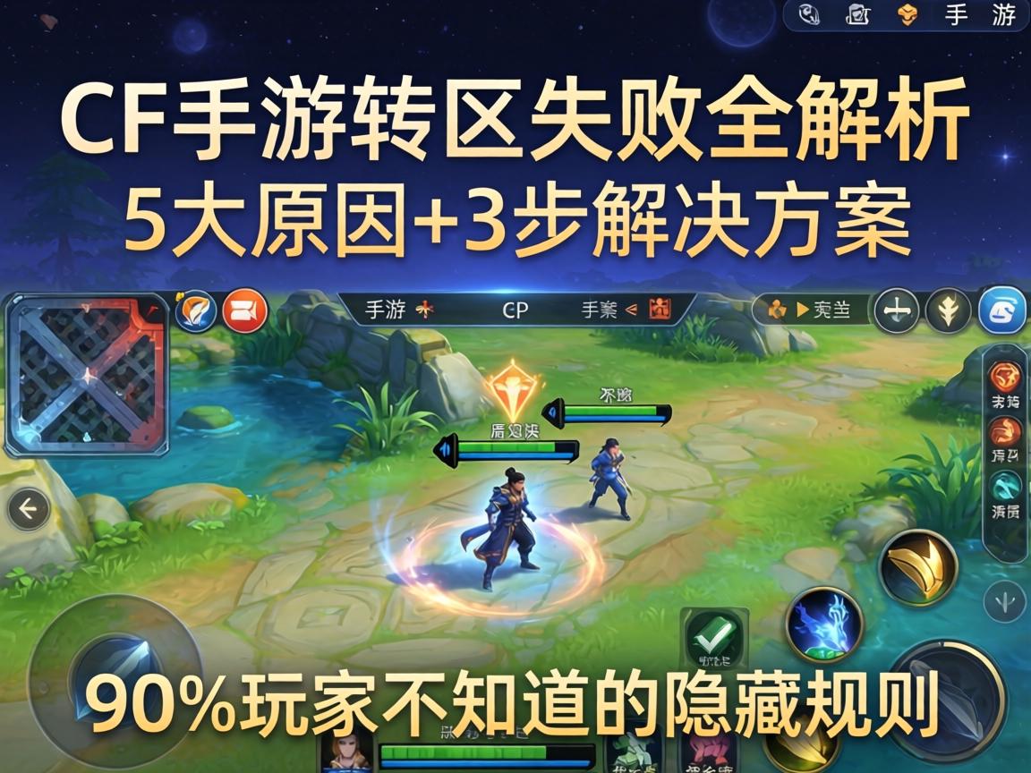 CF手游转区失败全解析