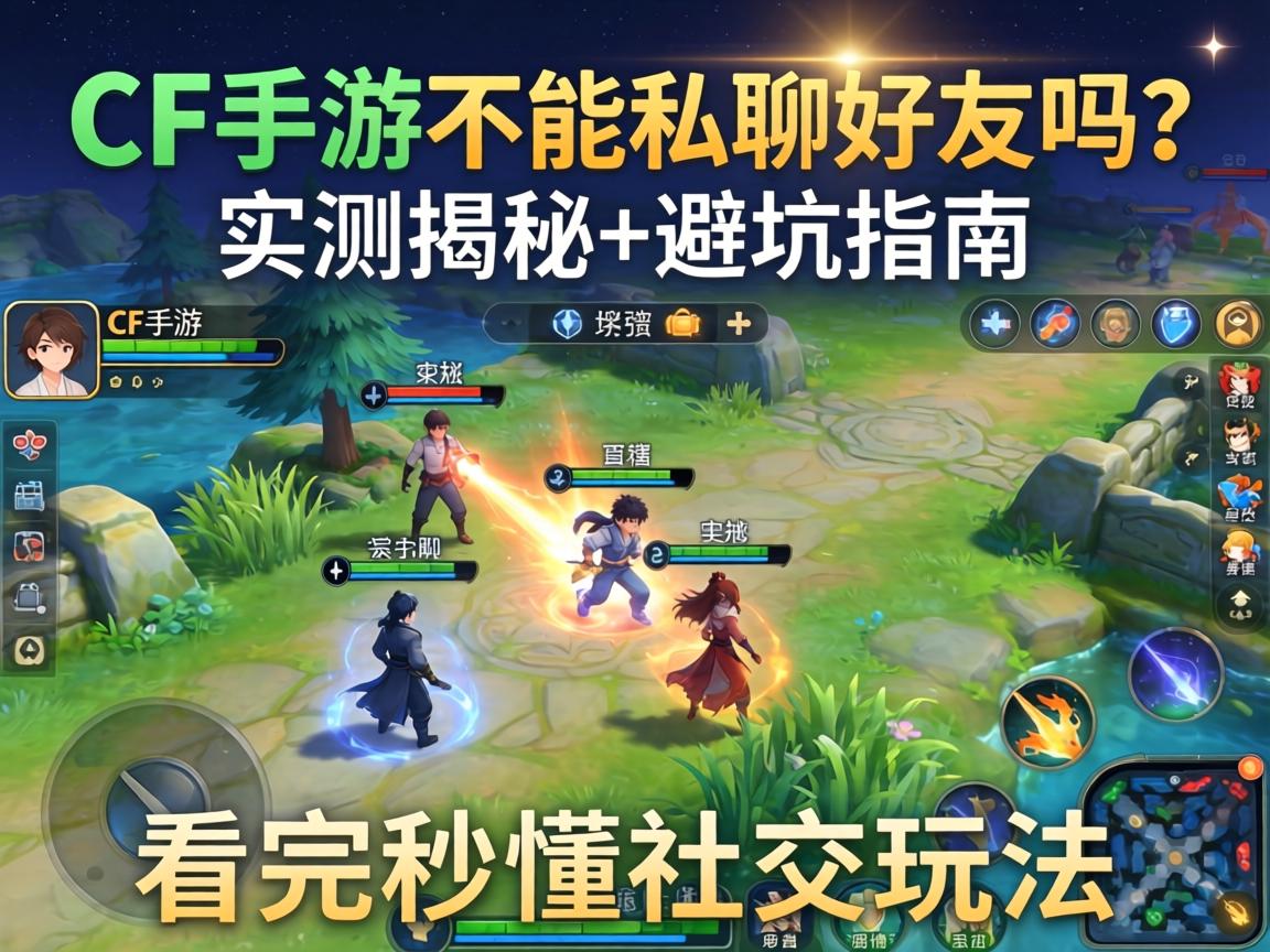 CF手游不能私聊好友吗