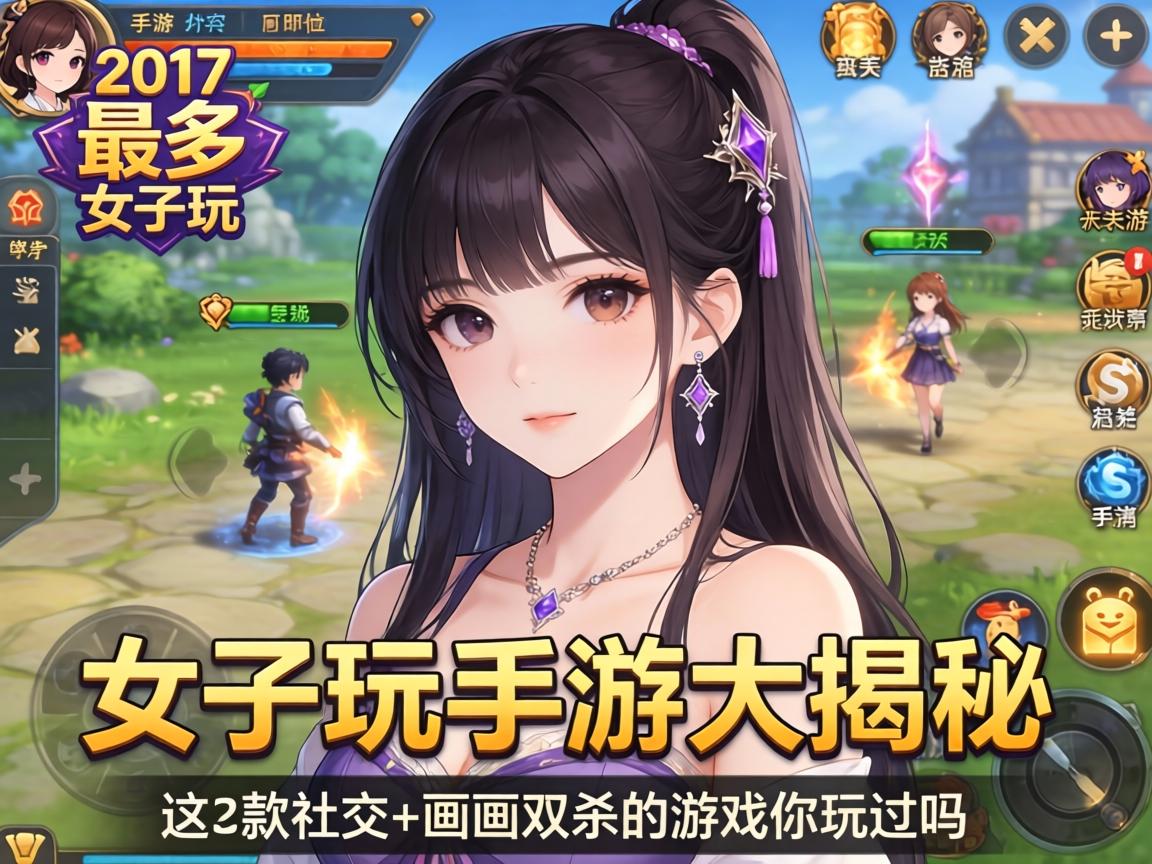 2017最多妹子玩的手游大揭秘