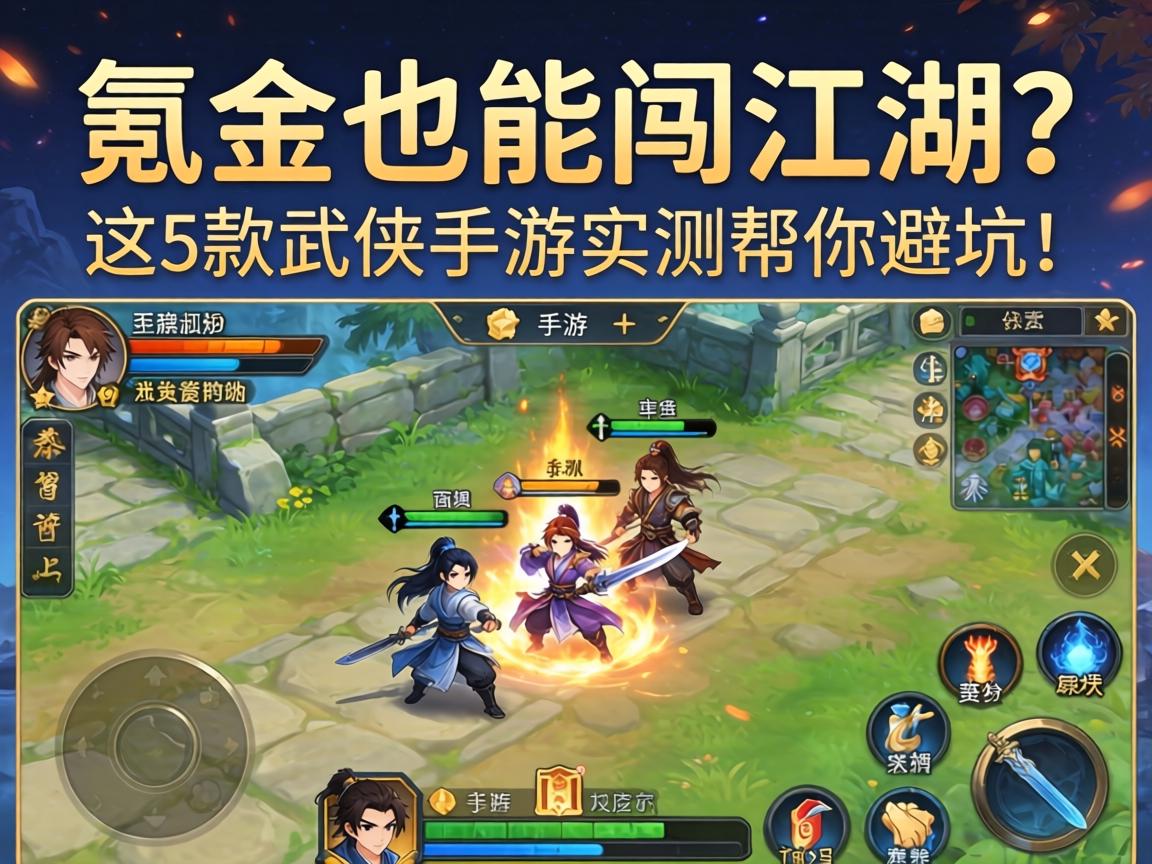 这5款武侠手游实测帮你避坑