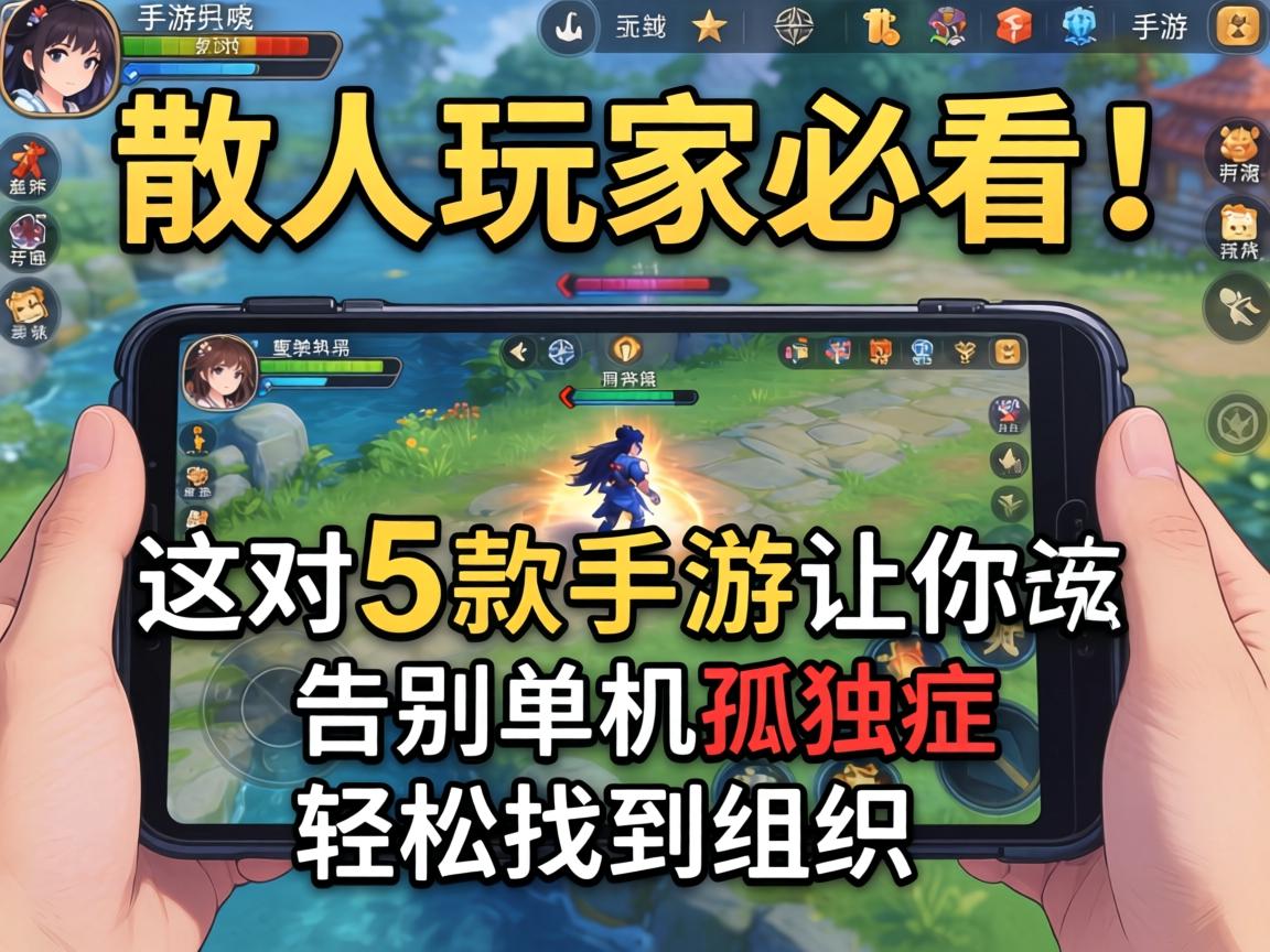 这5款手游让你告别单机孤独症