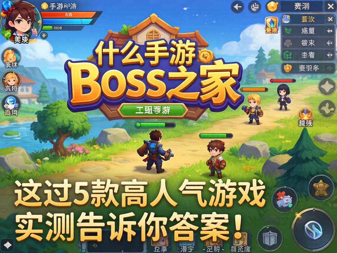 这5款高人气游戏实测告诉你答案
