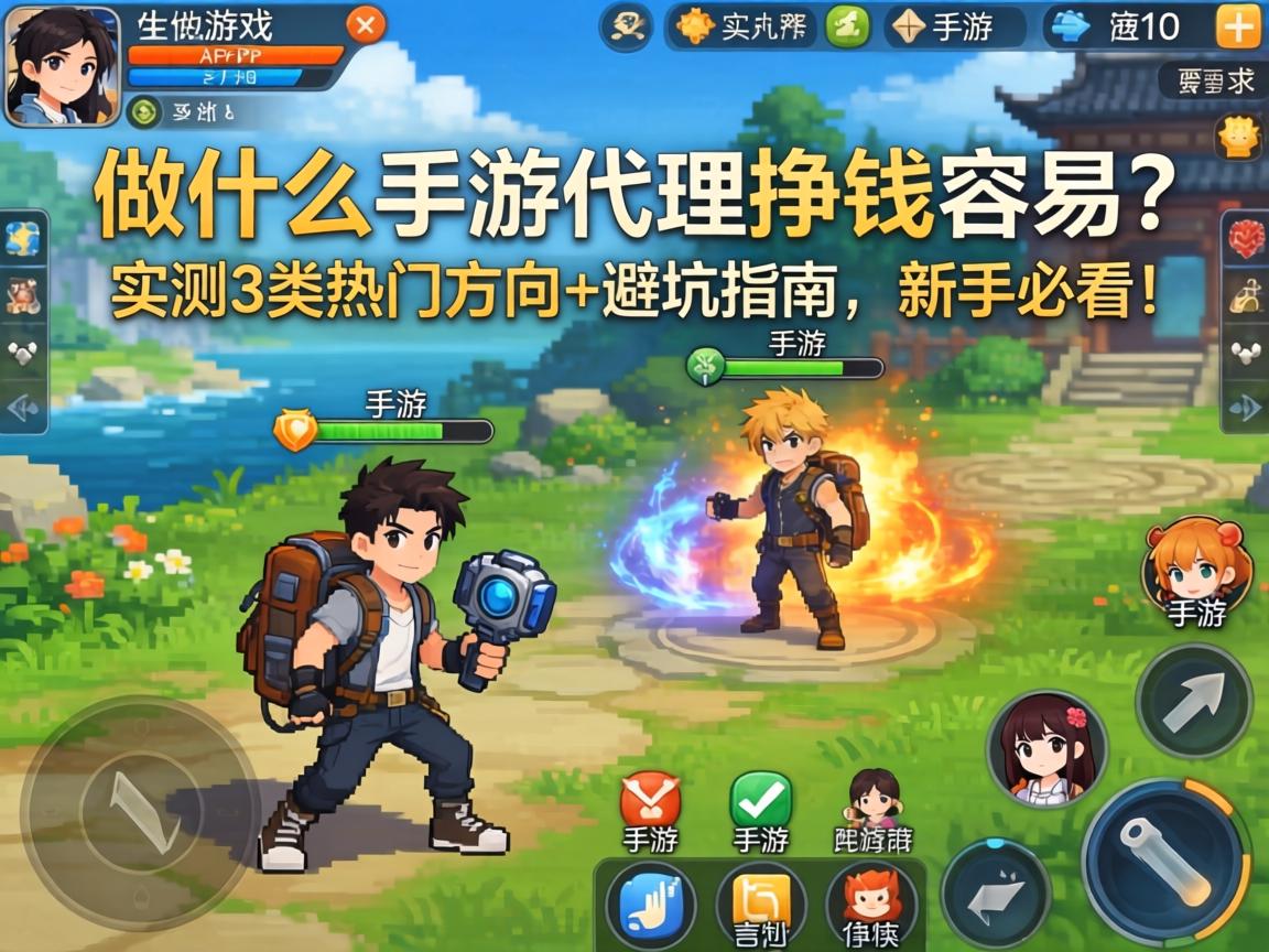 做什么手游代理挣钱容易