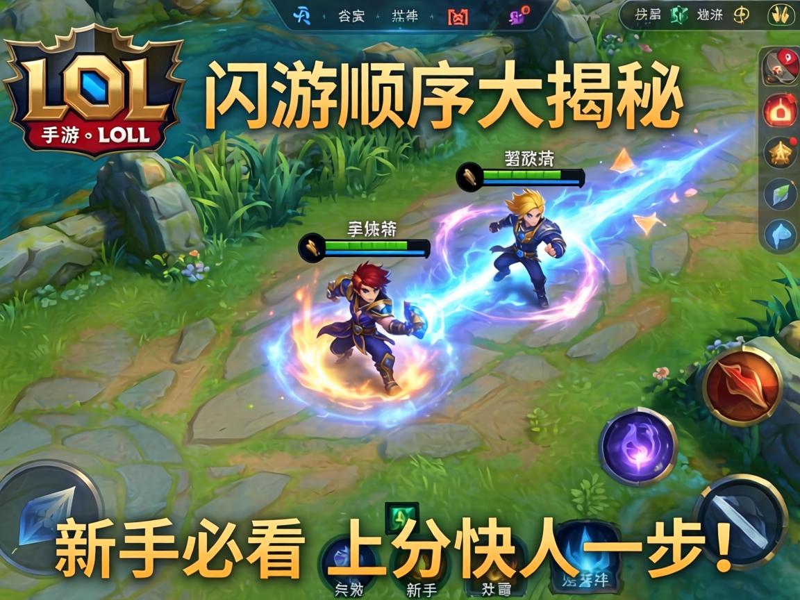 LOL手游闪现顺序大揭秘,新手必看,上分快人一步! LOL手游闪现顺序大揭秘
