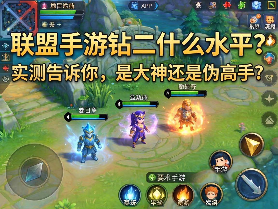 联盟手游钻二什么水平