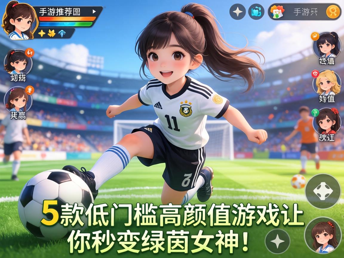 这5款低门槛高颜值游戏让你秒变绿茵女神