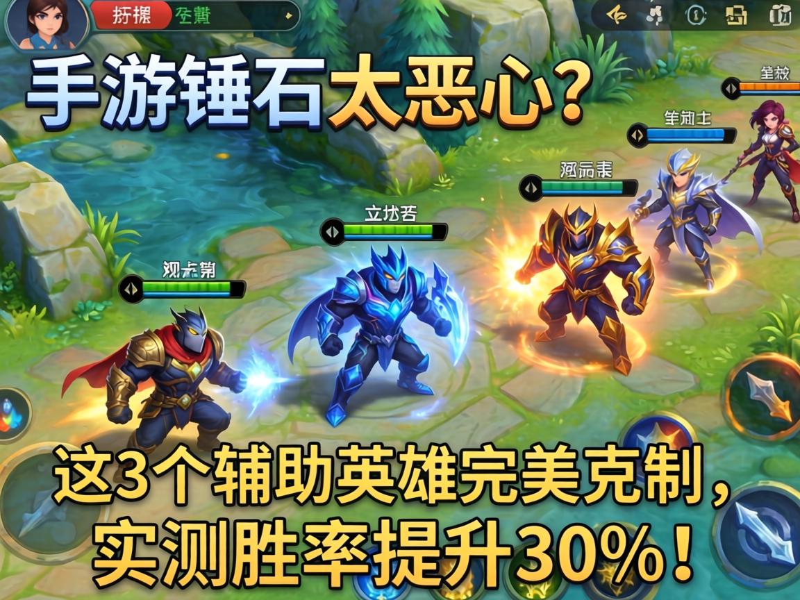这3个辅助英雄完美克制