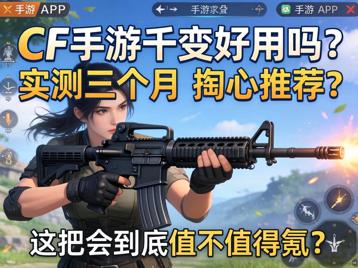 CF手游千变好用吗?实测三个月的掏心推荐,这把枪到底值不值得氪? 实测三个月的掏心推荐