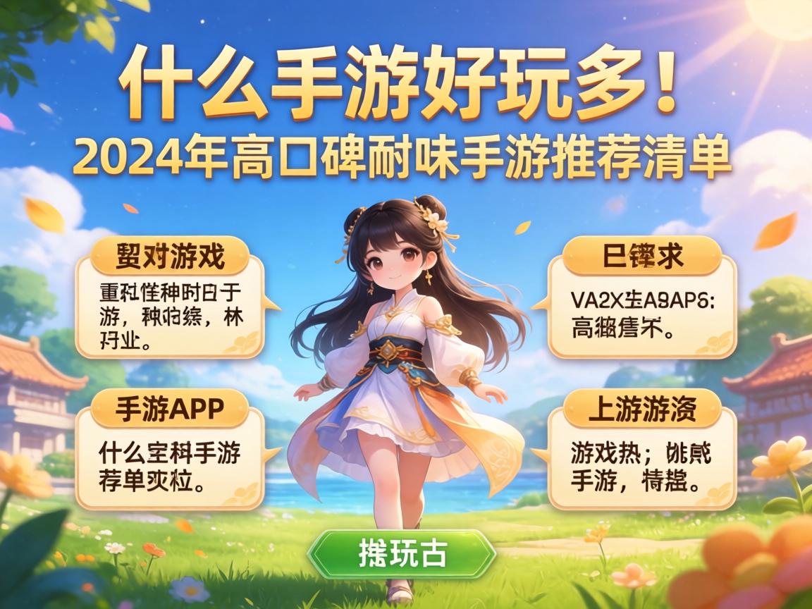 2024年高口碑耐玩手游推荐清单