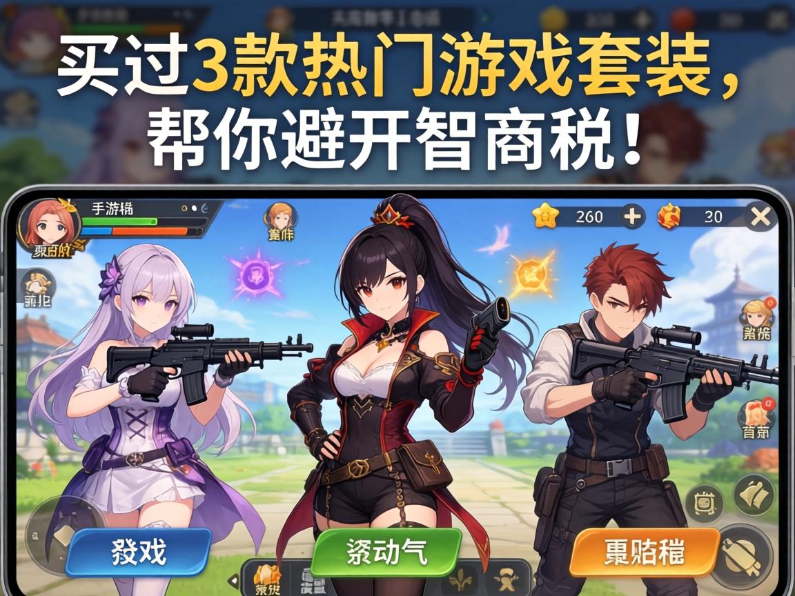 手游有3套效果吗?实测3款热门游戏套装,帮你避开智商税! 实测3款热门游戏套装