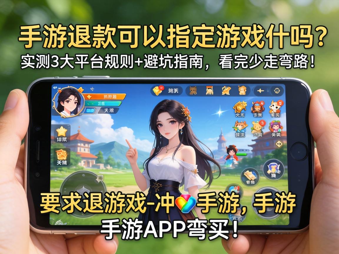 手游退款可以指定游戏吗?实测3大平台规则+避坑指南,看完少走弯路! 手游退款可以指定游戏吗