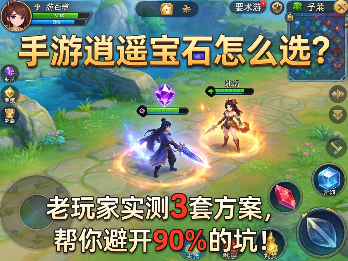 手游逍遥宝石怎么选