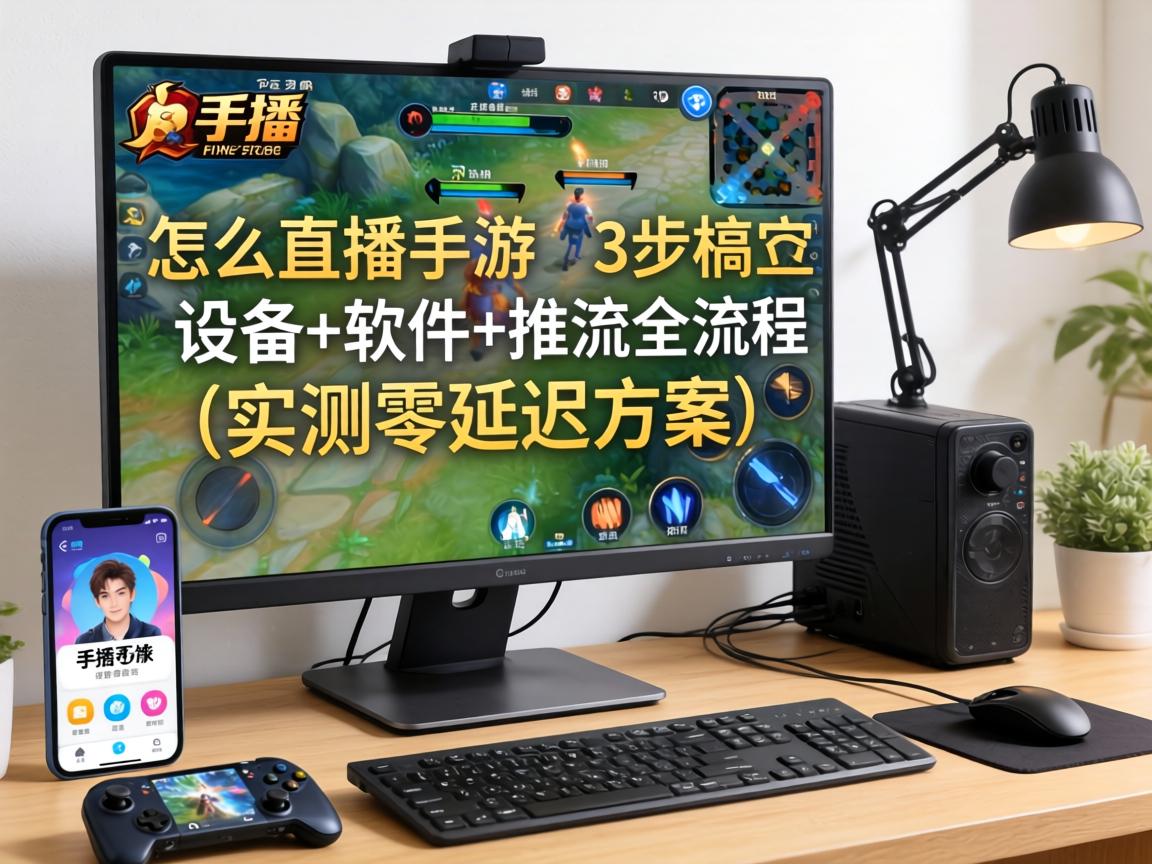 电脑上怎么直播手游