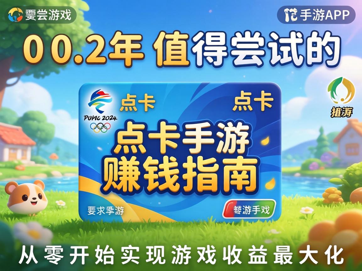 2024年值得尝试的点卡手游赚钱指南