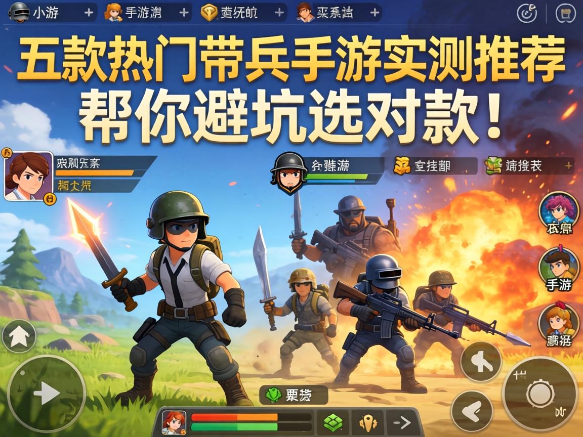 五款热门带兵手游实测推荐