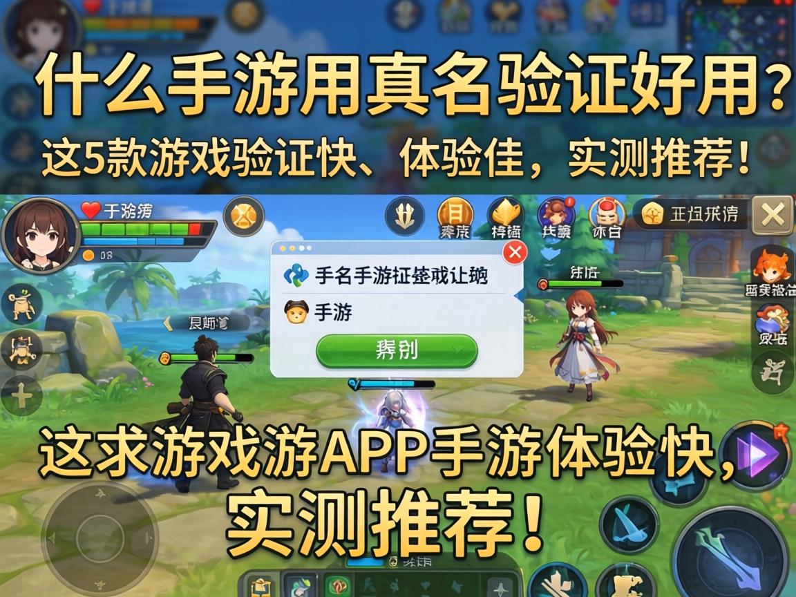 什么手游用实名验证好用