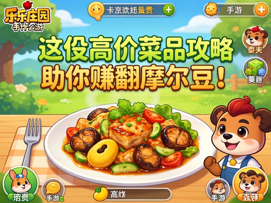 这份高价菜品攻略助你赚翻摩尔豆
