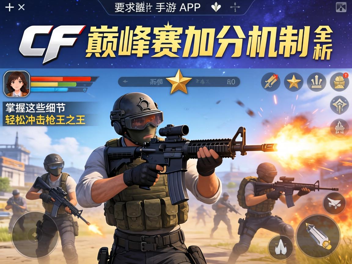 手游CF巅峰赛加分机制全解析