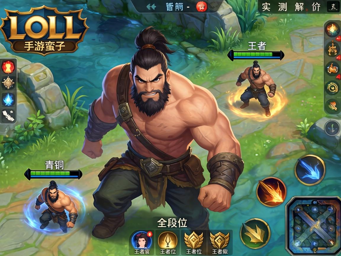 LOL手游蛮子适合什么段位玩