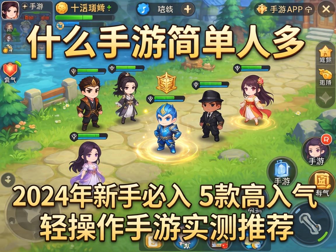 2024年新手必入的5款高人气轻操作手游实测推荐