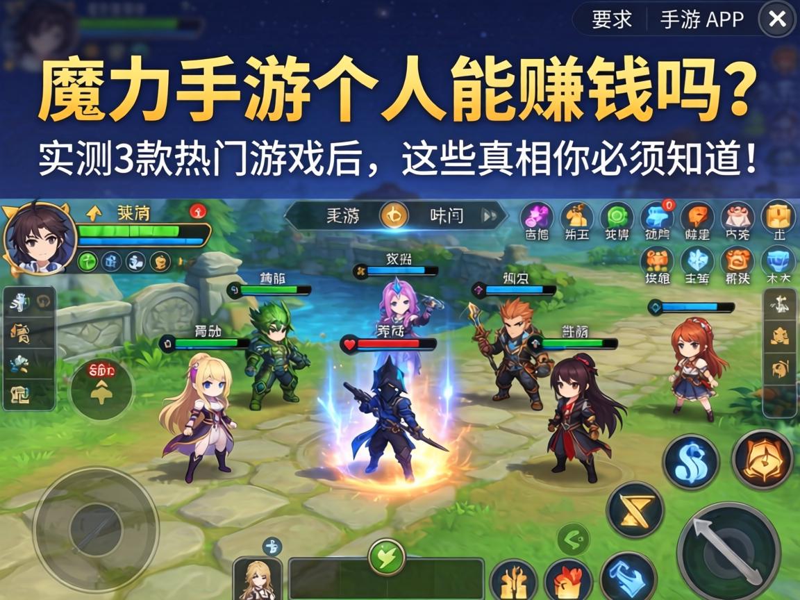 魔力手游个人能赚钱吗?实测3款热门游戏后,这些真相你必须知道! 魔力手游个人能赚钱吗