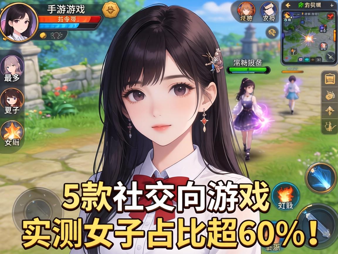 这5款社交向游戏实测妹子占比超60