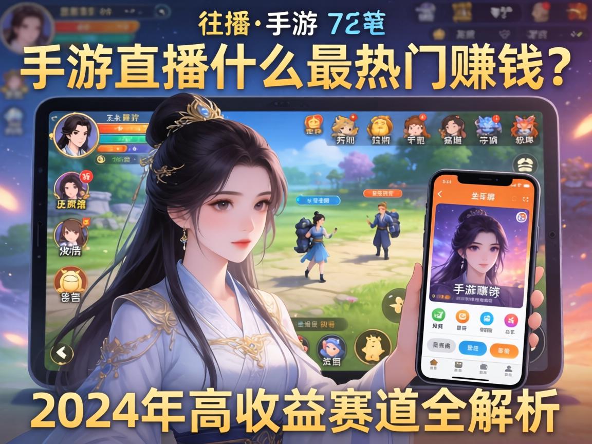 手游直播什么最热门赚钱?2024年高收益赛道全解析 2024年高收益赛道全解析
