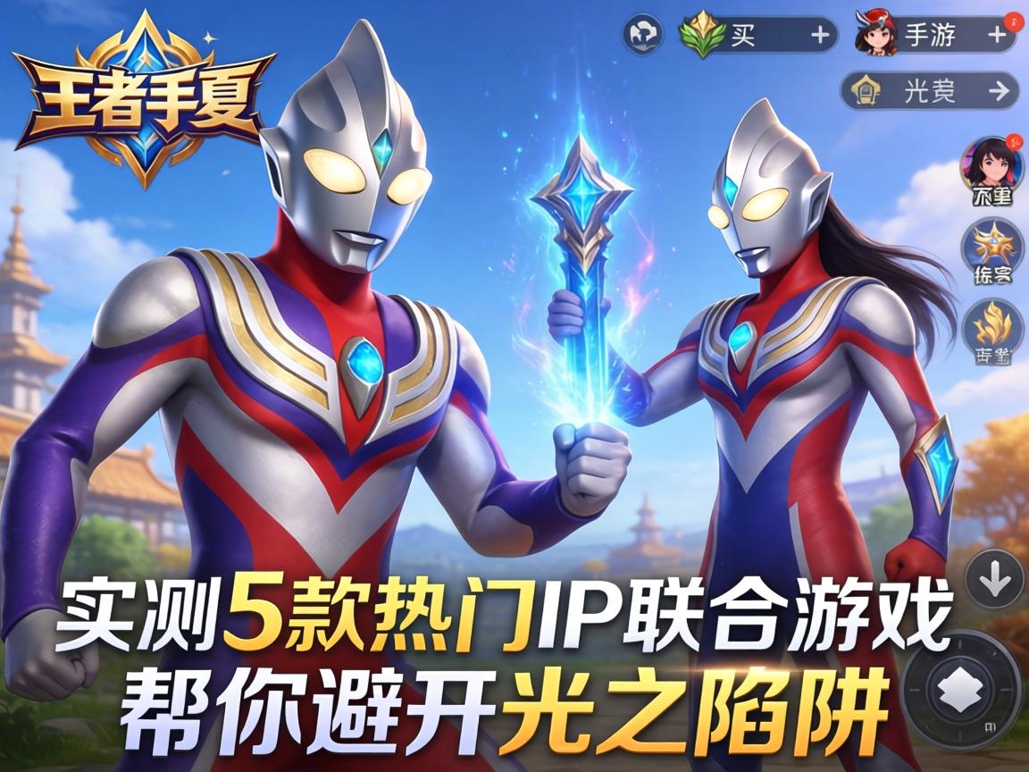 有奥特曼的王者手游吗?实测5款热门IP联动游戏,帮你避开光之陷阱 实测5款热门IP联动游戏
