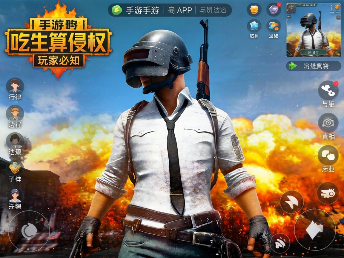 手游吃鸡算侵权吗?玩家必知的法律边界与行业真相 玩家必知的法律边界与行业真相