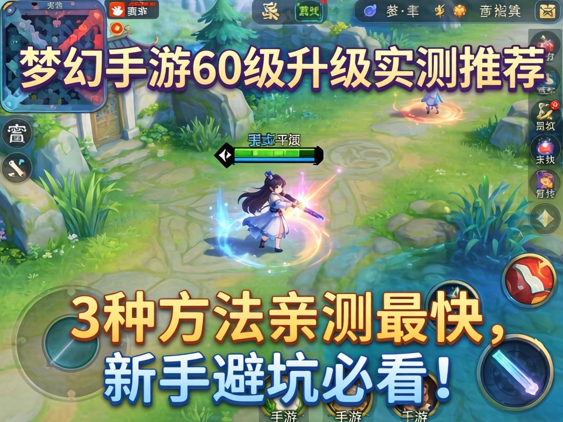 梦幻手游60级升级实测推荐,这3种方法亲测最快,新手避坑必看! 梦幻手游60级升级实测推荐