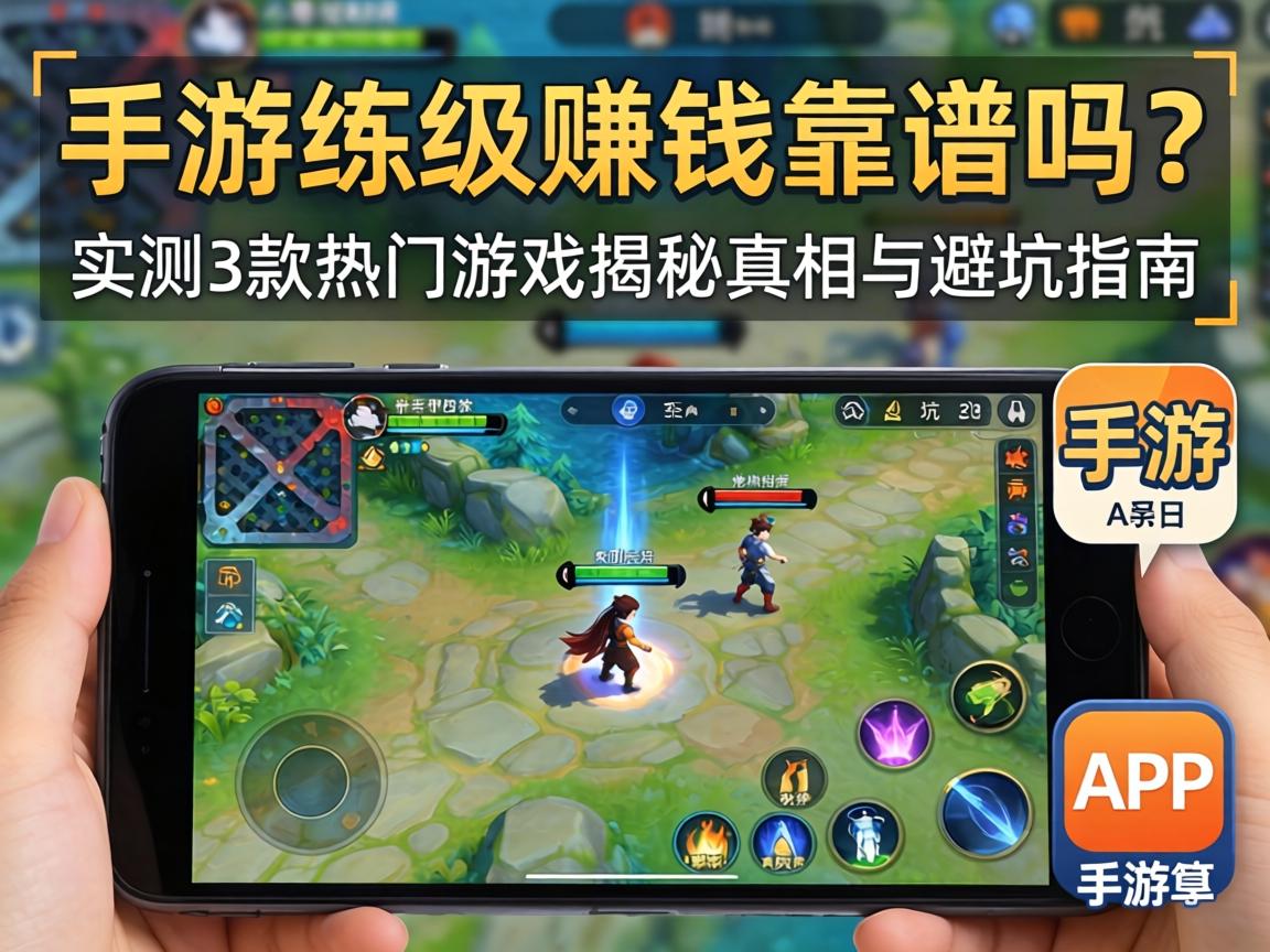 手游练级赚钱靠谱吗?实测3款热门游戏揭秘真相与避坑指南 实测3款热门游戏揭秘真相与避坑指南