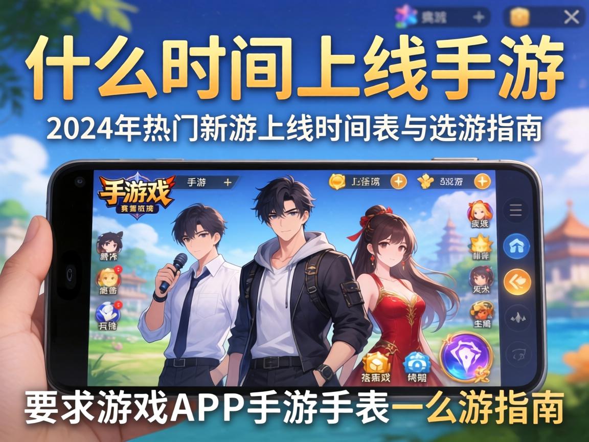 2024年热门新游上线时间表与选游指南